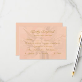 Tarjeta RSVP elegante de resumen moderno