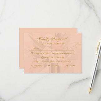 Tarjeta RSVP elegante de resumen moderno