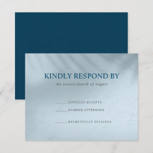 Tarjeta RSVP Elemental de Agua e Hielo