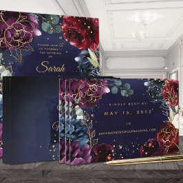 Tarjeta RSVP en línea de Boda de la Marina de Borg