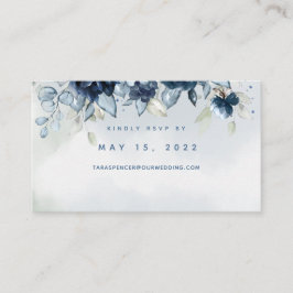 Tarjeta RSVP en línea de Boda de Rosas en cascada