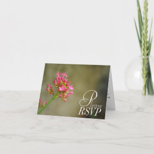 Tarjeta RSVP Flor Rosa