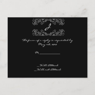 Tarjeta RSVP Floral Flourish