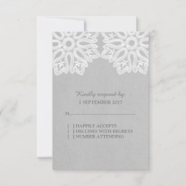 Tarjeta RSVP Gray Elegance