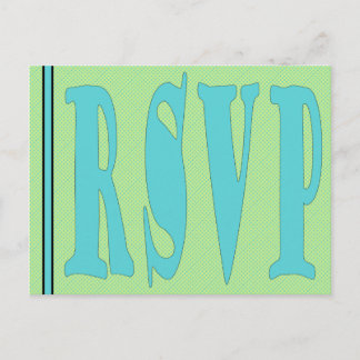 Tarjeta RSVP-GreenAqua