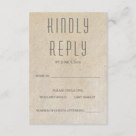 Tarjeta RSVP Huxley moderna