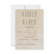 Tarjeta RSVP Huxley moderna