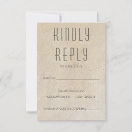 Tarjeta RSVP Huxley moderna