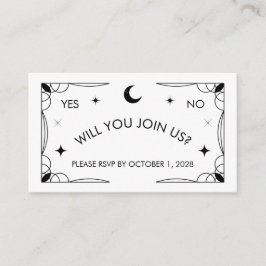 Tarjeta RSVP inspirada en Tarot