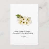Tarjeta RSVP - Invitación a la boda "Calla Lilies"