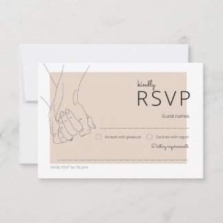 Tarjeta RSVP - La suite Oliva