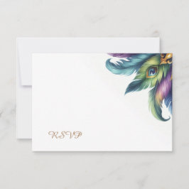 Tarjeta RSVP Mardi Gras