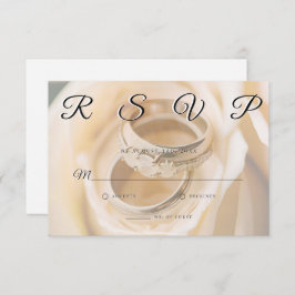 Tarjeta RSVP Minimalista simple y elegante para bo