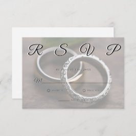 Tarjeta RSVP Minimalista simple y elegante para bo