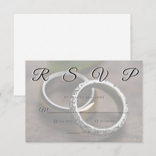 Tarjeta RSVP Minimalista simple y elegante para bo
