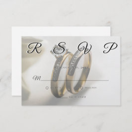 Tarjeta RSVP Minimalista simple y elegante para bo