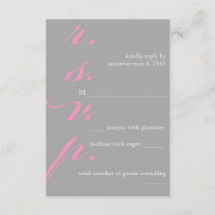 Tarjeta RSVP moderna