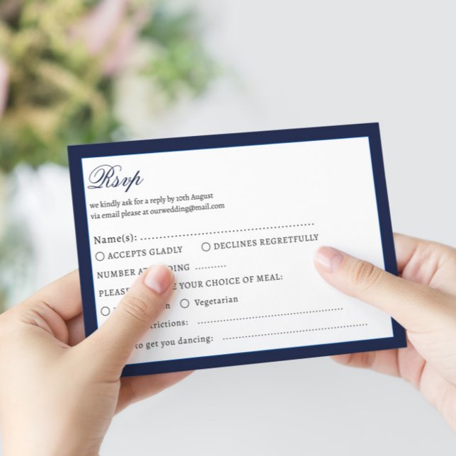 Tarjeta Rsvp Nautical Oceanic obscuro Wedding (Subido por el creador)