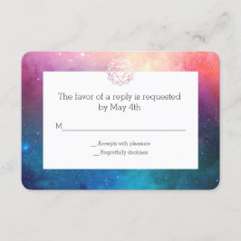 Tarjeta Rsvp Nebula y Chakra