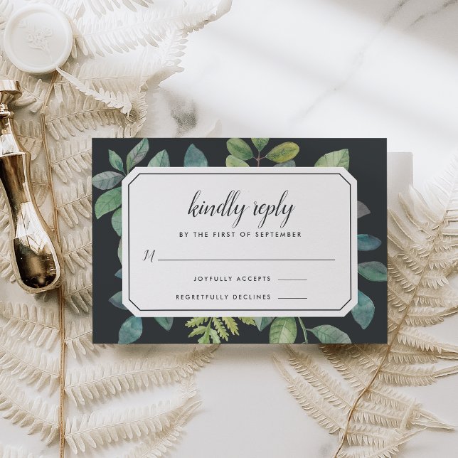 Tarjeta RSVP Nocturna Botanica (Subido por el creador)