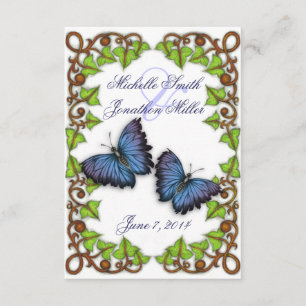 Tarjeta RSVP para amor y mariposas