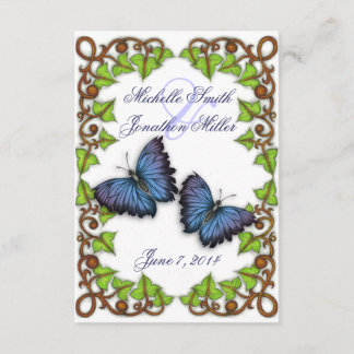 Tarjeta RSVP para amor y mariposas