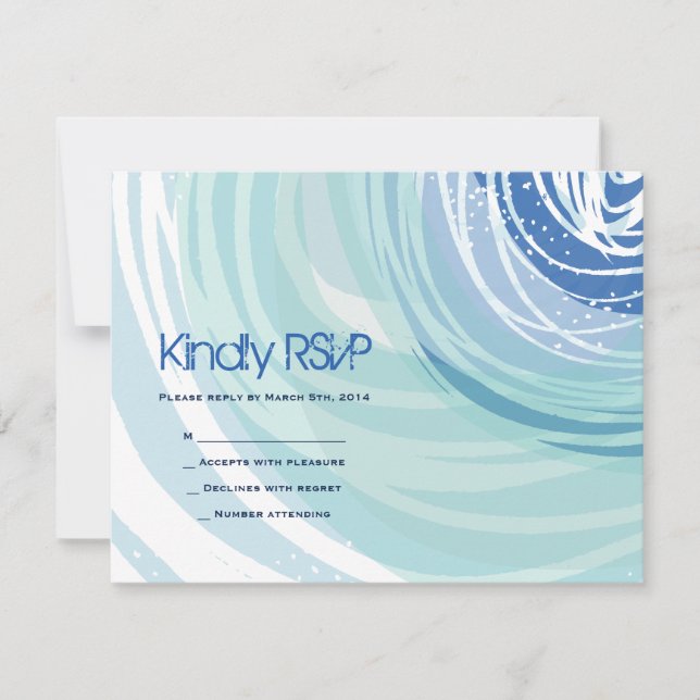 Tarjeta RSVP para barra de esquí Bat Mitzvah (Anverso)