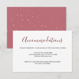 Tarjeta RSVP para Boda de oro rosa