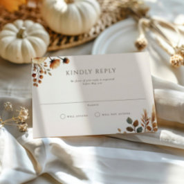 Tarjeta RSVP para bodas en el entorno de Hazelwood