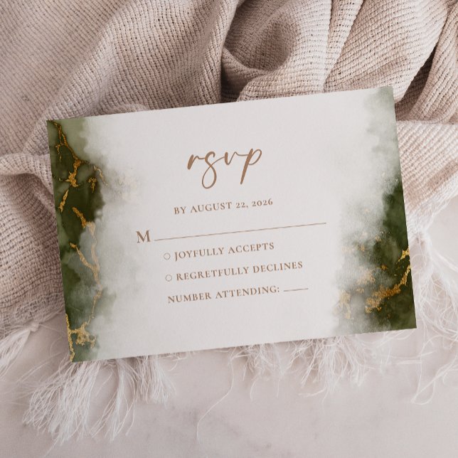 Tarjeta RSVP para detalles del Boda de mármol de o (Subido por el creador)