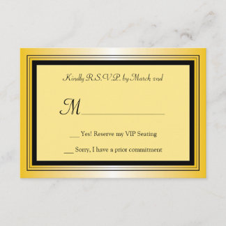 Tarjeta RSVP para Fiestas Oscar
