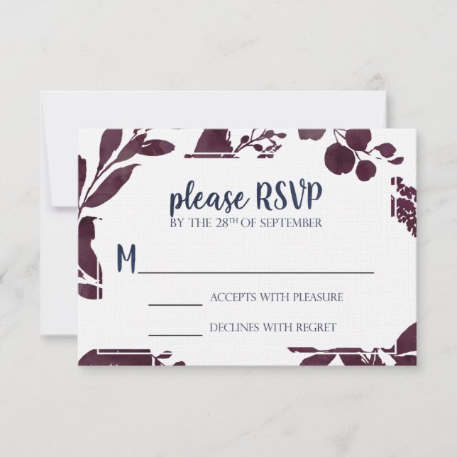 Tarjeta RSVP para Katie (Anverso)