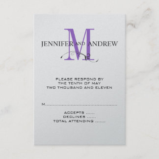 Tarjeta RSVP para la invitación a la boda cuadrada