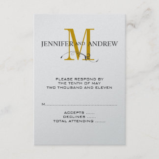 Tarjeta RSVP para la invitación a la boda cuadrada