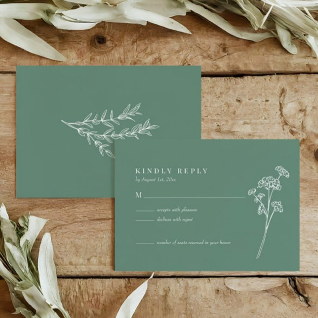 Tarjeta RSVP para Naranjas quemados por flores sil (Subido por el creador)