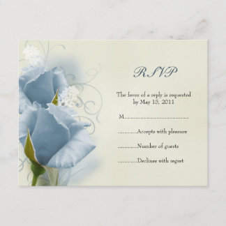 Tarjeta RSVP para Rosas azules
