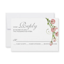 Tarjeta RSVP para Rosas de jardín