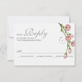 Tarjeta RSVP para Rosas de jardín