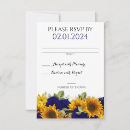 Tarjeta RSVP para Rosas de la Marina Rustic Fall W