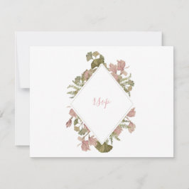 Tarjeta RSVP para Rubor Floral A6