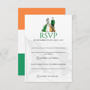 Tarjeta RSVP Pareja de Irlanda
