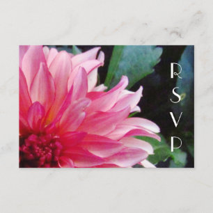 Tarjeta RSVP Rosa Dahlia