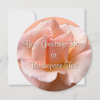 Tarjeta RSVP Rosa de Peach personalizada para invi