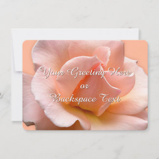 Tarjeta RSVP Rosa de Peach personalizada para invi