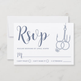 Tarjeta RSVP RSVP de los anillos de los Bodas de p