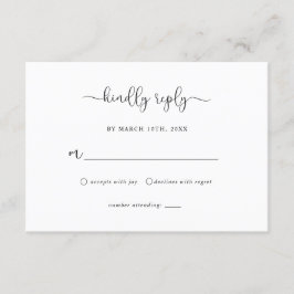 Tarjeta RSVP Rusa minimalista