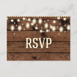 Tarjeta RSVP Rústica, tarjeta RSVP de boda