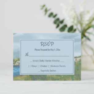 Tarjeta RSVP Seasidel Pintada