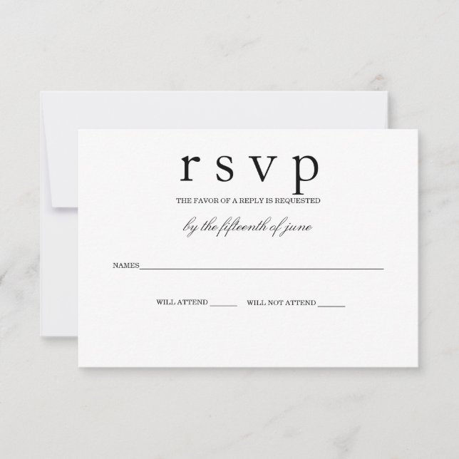 Tarjeta RSVP SideBar (Anverso)