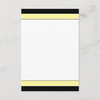 Tarjeta RSVP simple (amarillo/negro)